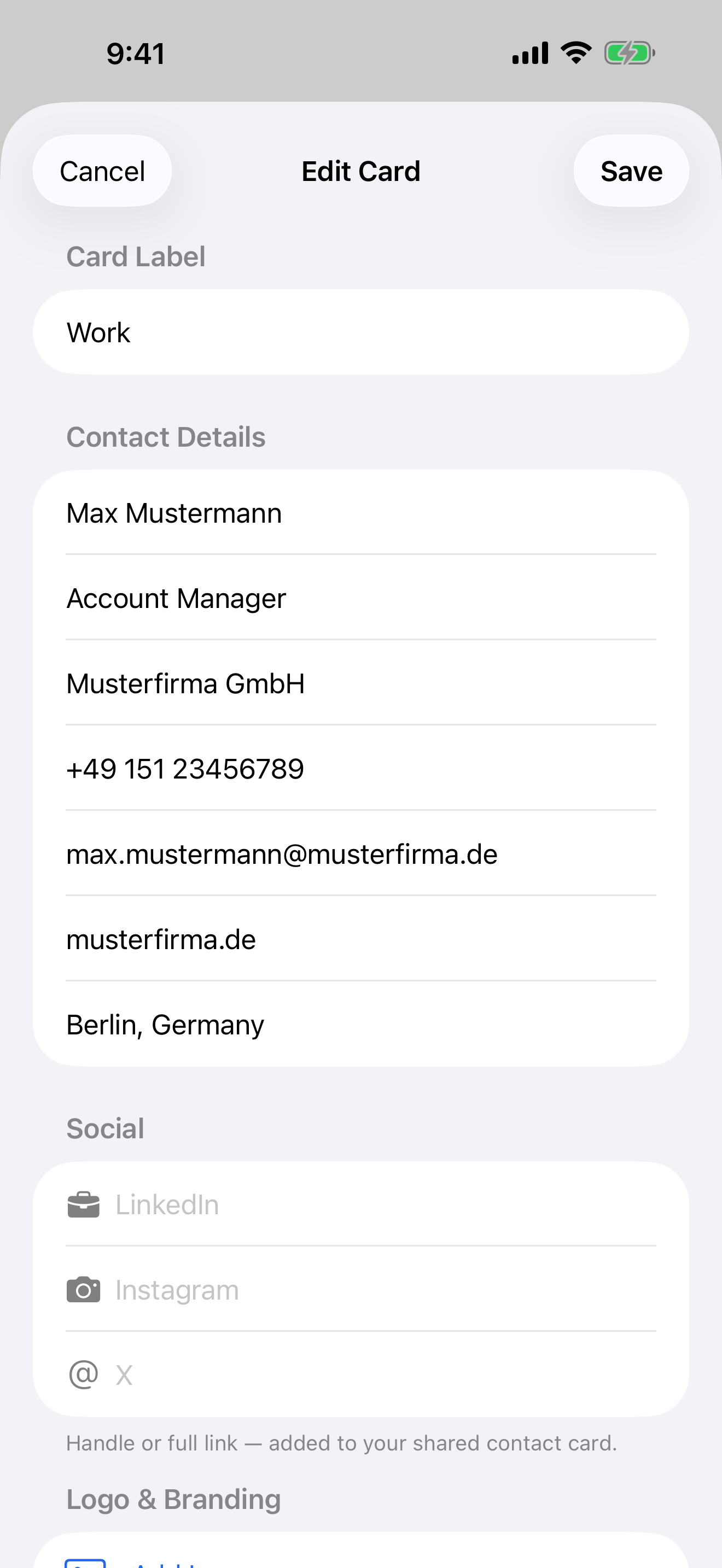 Foliocard screenshot 4