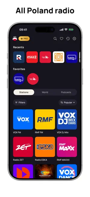Radio Poland FM Live Online iPhone screenshot 1
