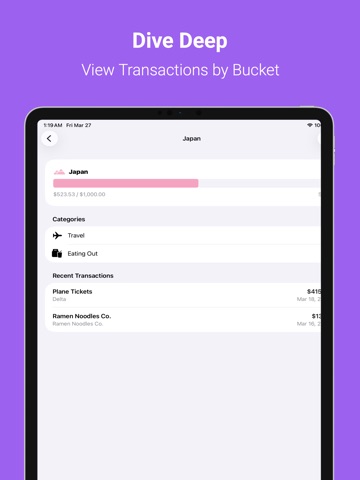 Simple Cents: Budget & Track iPad screenshot