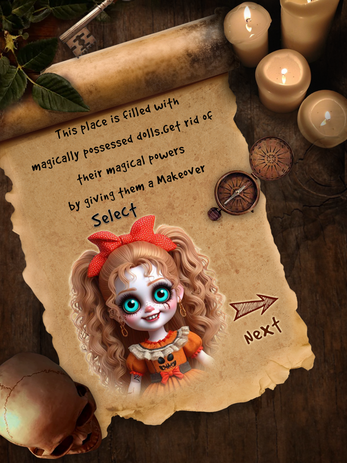 人形修理変身ゲーム