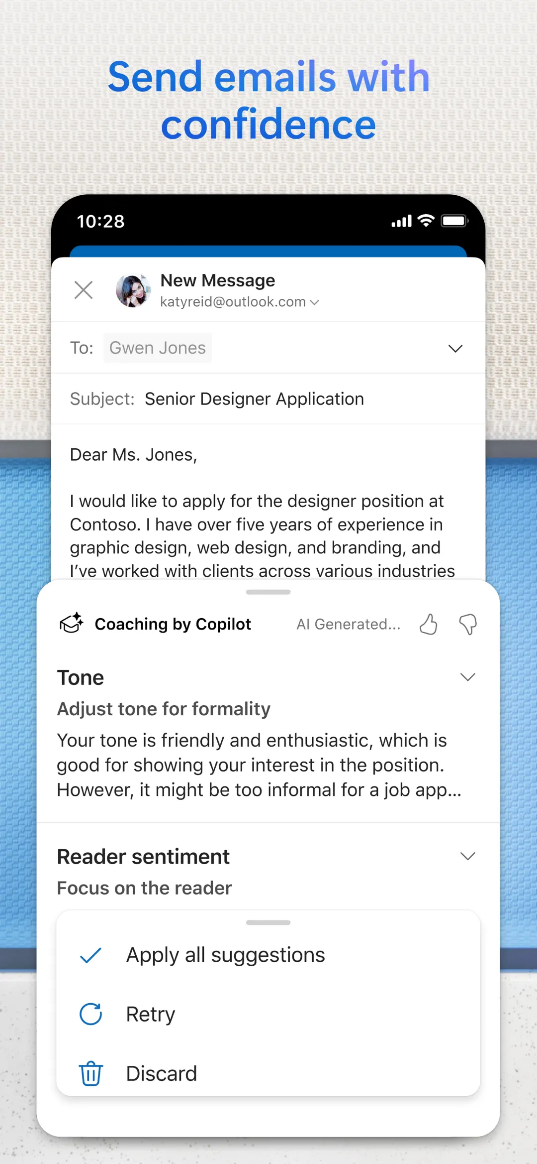 Microsoft Outlook iPhone screenshot 5