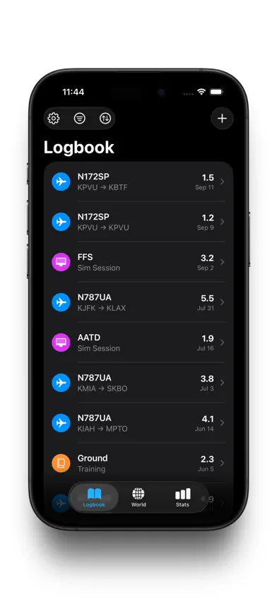 Squawk: Pro Pilot Logbook screenshot 1