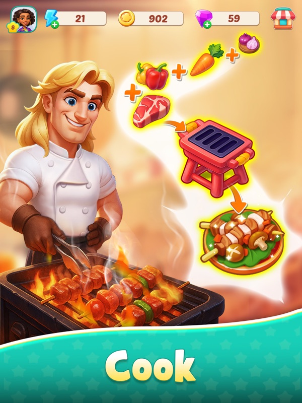 Foodstars: Merge & Cook screenshot 11