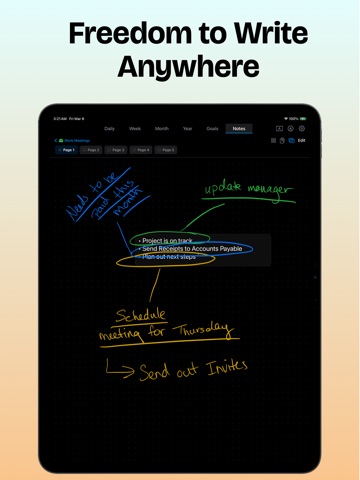 iPlan Today - Pencil Planner iPad screenshot