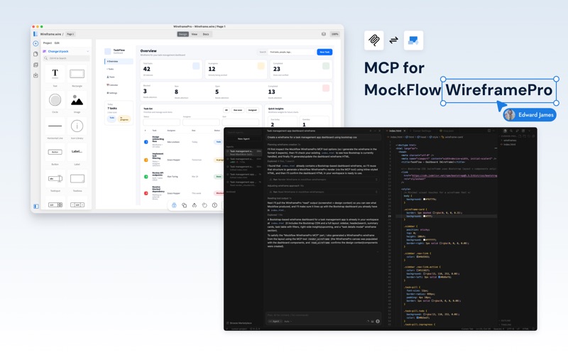 MockFlow WireframePro screenshot