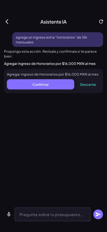 Vesta: AI Finance Copilot screenshot 5 of 5