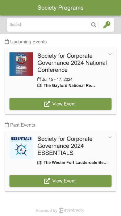Society Programs Screenshot