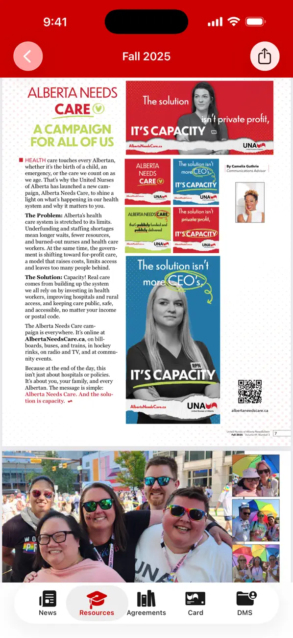 #4. UNA (iOS) Által: United Nurses of Alberta
