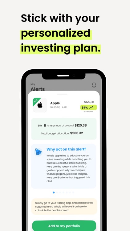 WhaleApp Stock Investing Coach screenshot-3