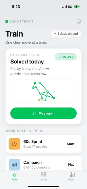 BrainLine: Daily IQ test screenshot 1