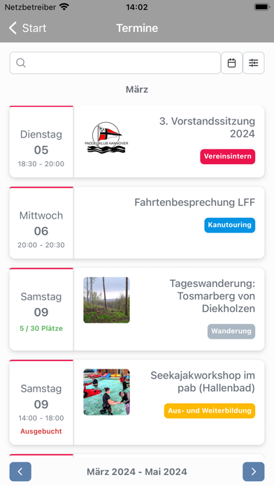 Paddel-Klub Hannover e.V. Screenshot