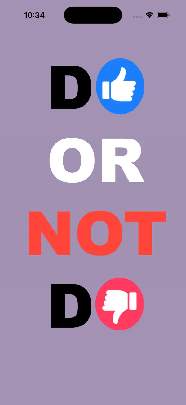 Screenshot #1 pour DoOrNotDo