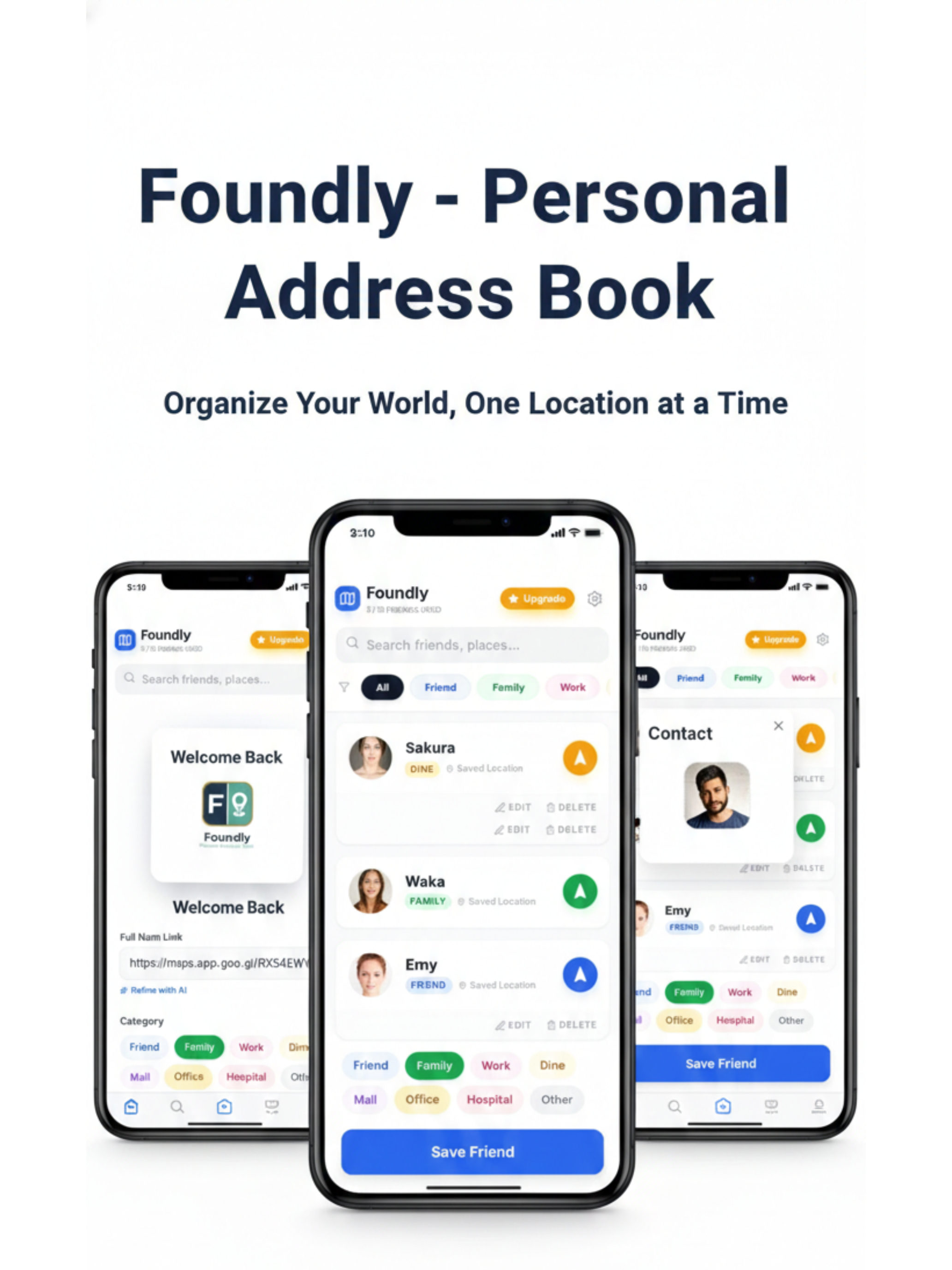 Foundly Personal Address Book