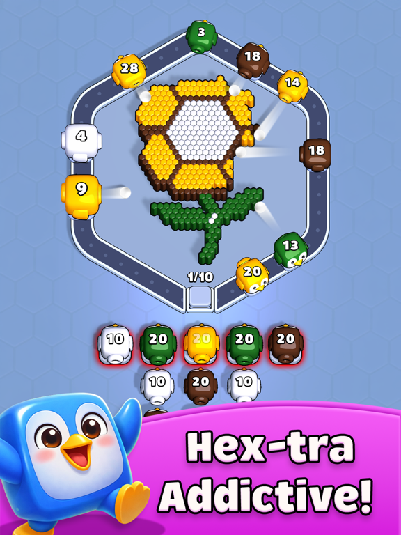 Hexy Hero: Color Puzzle iPad screenshot