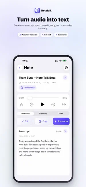 NoteTalk: AI Note Taker screenshot 3