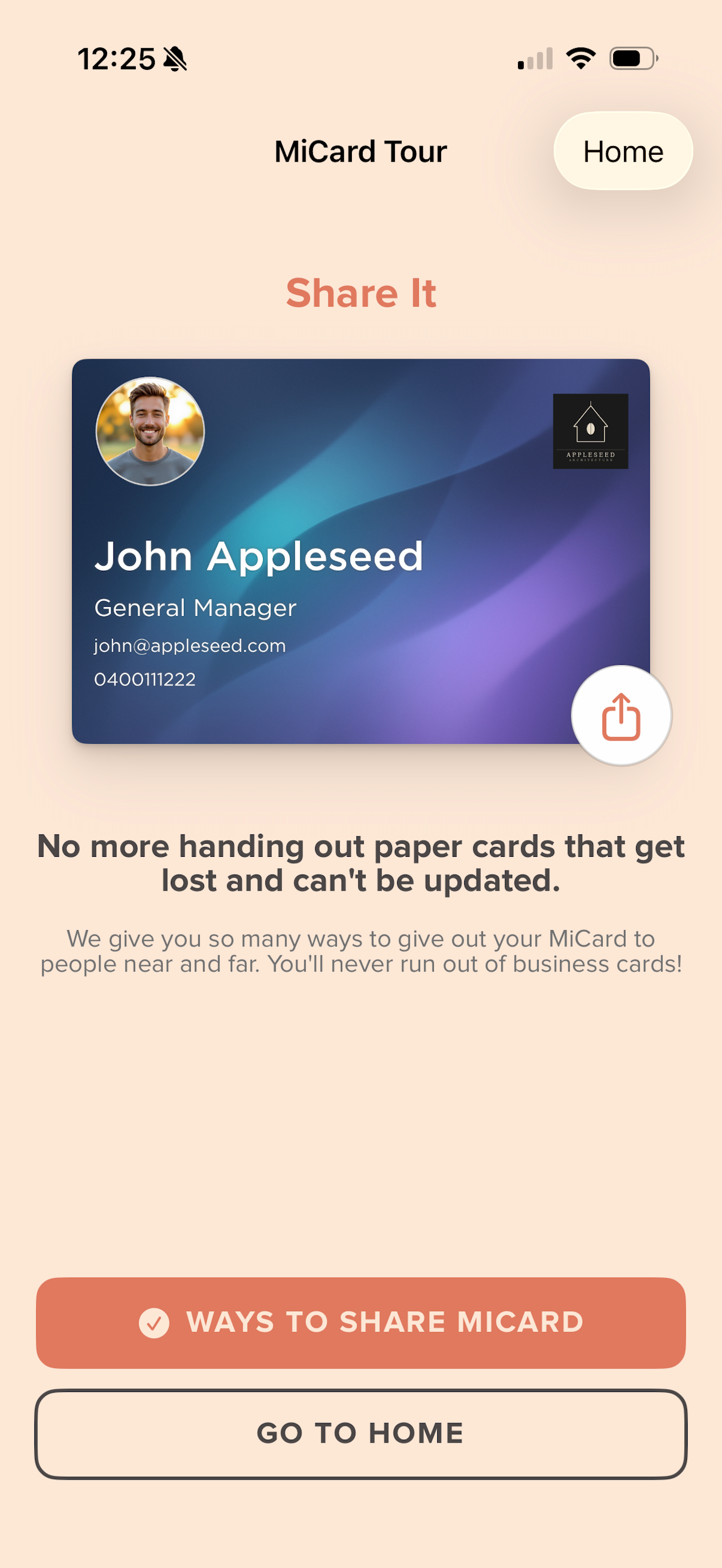 MiCard Connect – Digital Cards screenshot 4