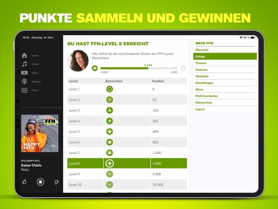 HIT RADIO FFH iPad screenshot 6 - Music app