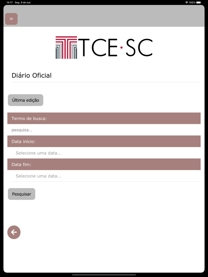 #1. TCE/SC (iOS) 由: Tribunal de Contas do Estado de Santa Catarina