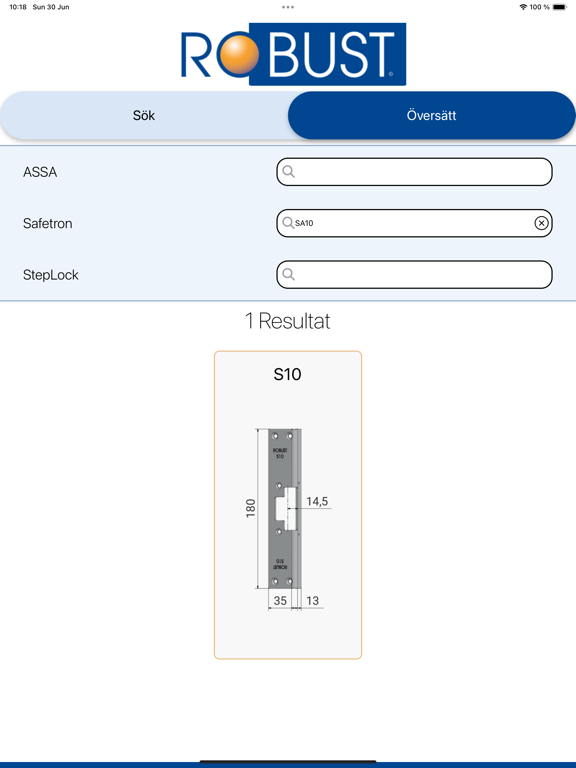 Robust Stolpguide app screenshot 3