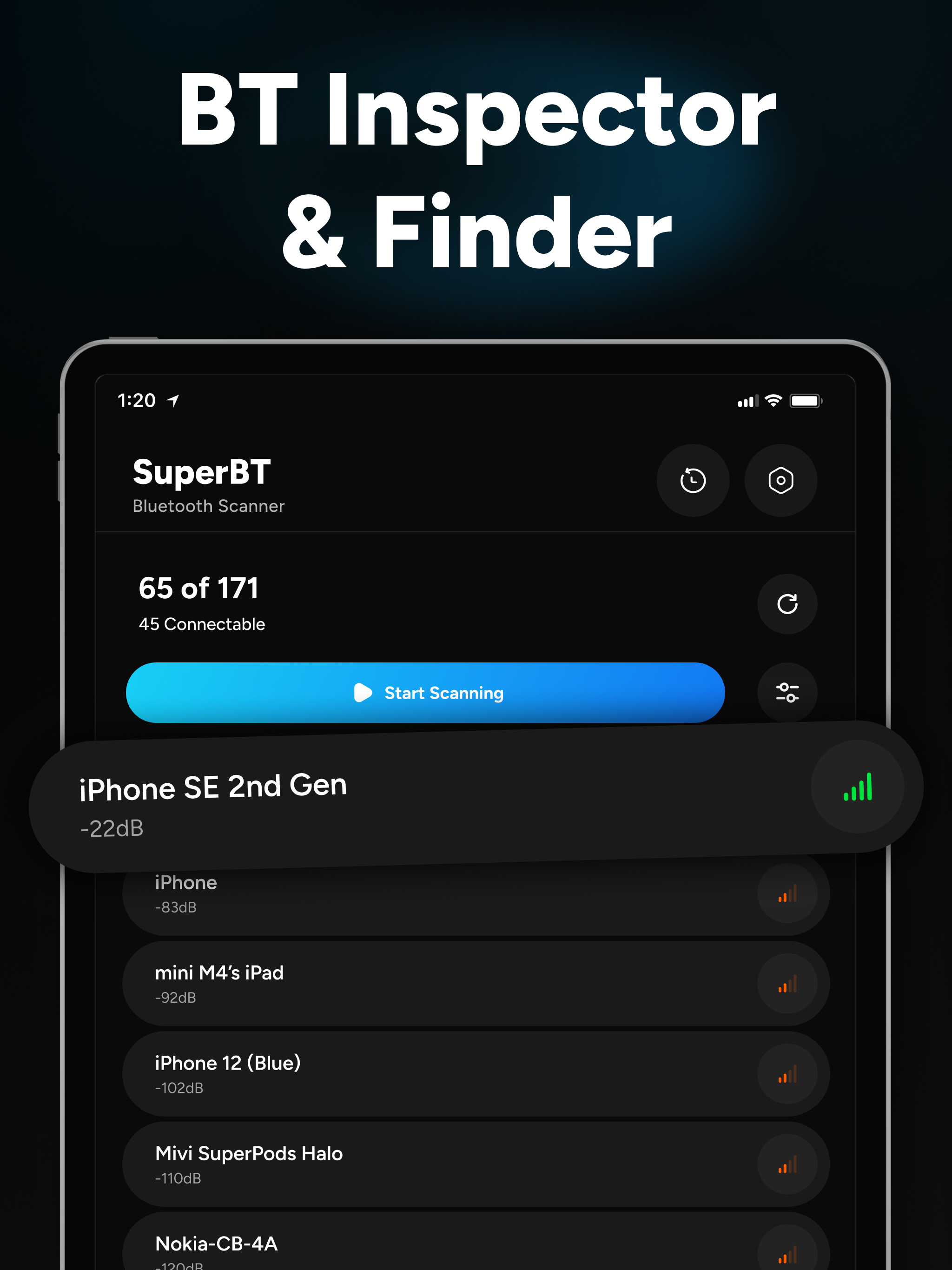 Bluetooth Scanner - SuperBT screenshot 7