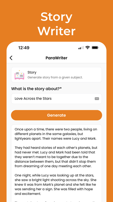 AI Essay Writer - ParaWriter Screenshot