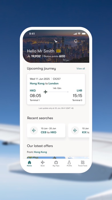 Cathay Pacificのスクリーンショット