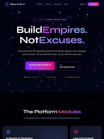 Nexus Build AI iPad screenshot
