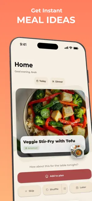 Meal Idea & Grocery: noBrainer screenshot 1