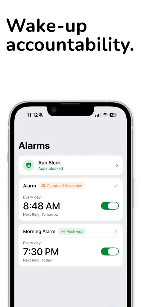 PushClock - Loud Alarm Clock - Productivity App | MWM
