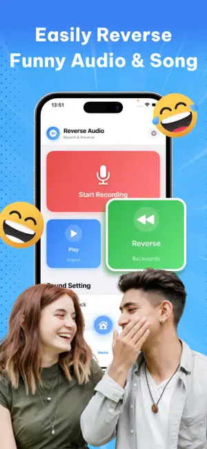 Reverse Audio: Sing Challenge iPhone screenshot 1
