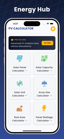 PV Calculator. Screenshot 1 of 5