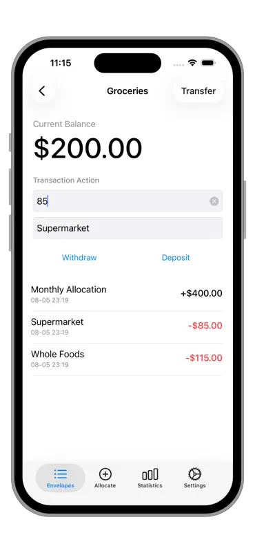 Cash Envelopes-Budget Tracker screenshot 3 of 8