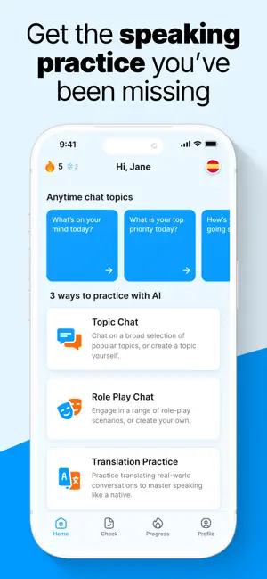 AI Language Practice: Bubblz screenshot 2