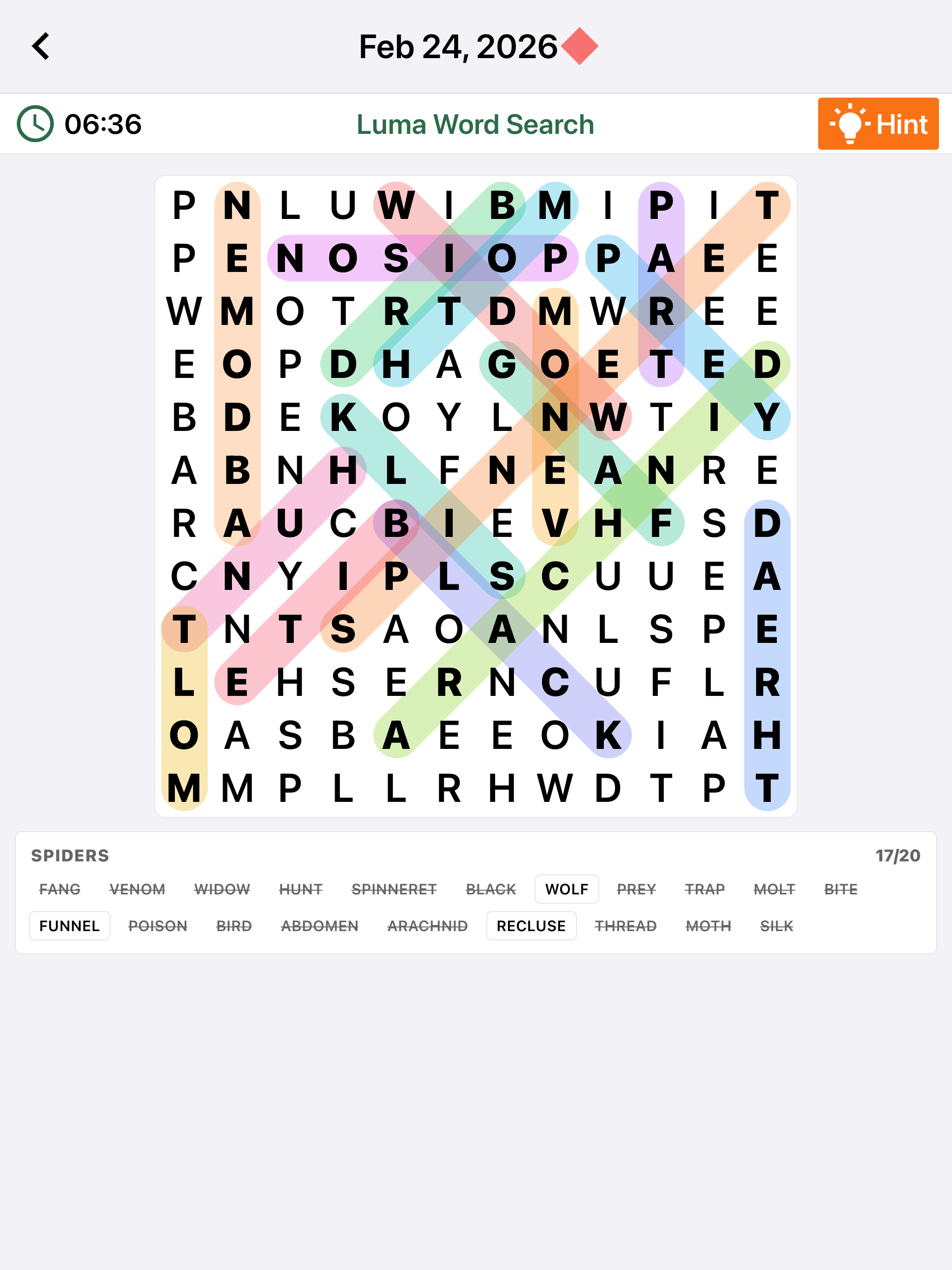 Luma Word Search