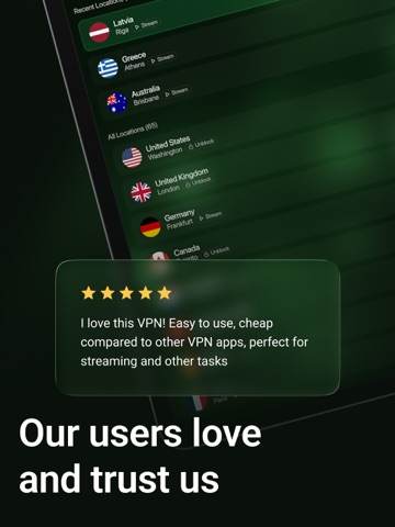 MycoVPN: Fast & Private VPN iPad screenshot