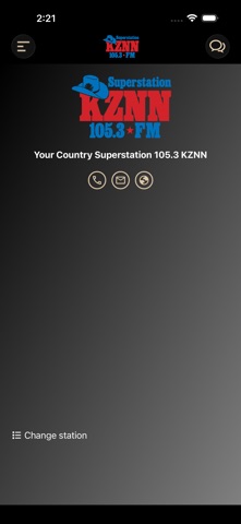 KZNN 105.3 FM iPhone screenshot