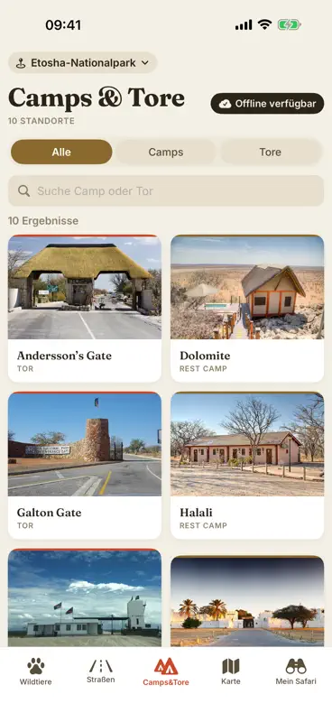 Etosha Safari: Karte & Guide screenshot 6 of 10