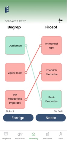 Eksamensportalen screenshot