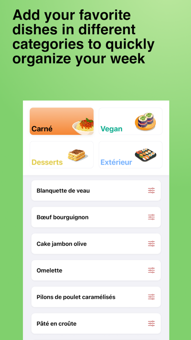 Meals Planner Screenshot