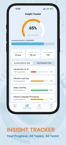 AI Knowledge Test iPhone screenshot