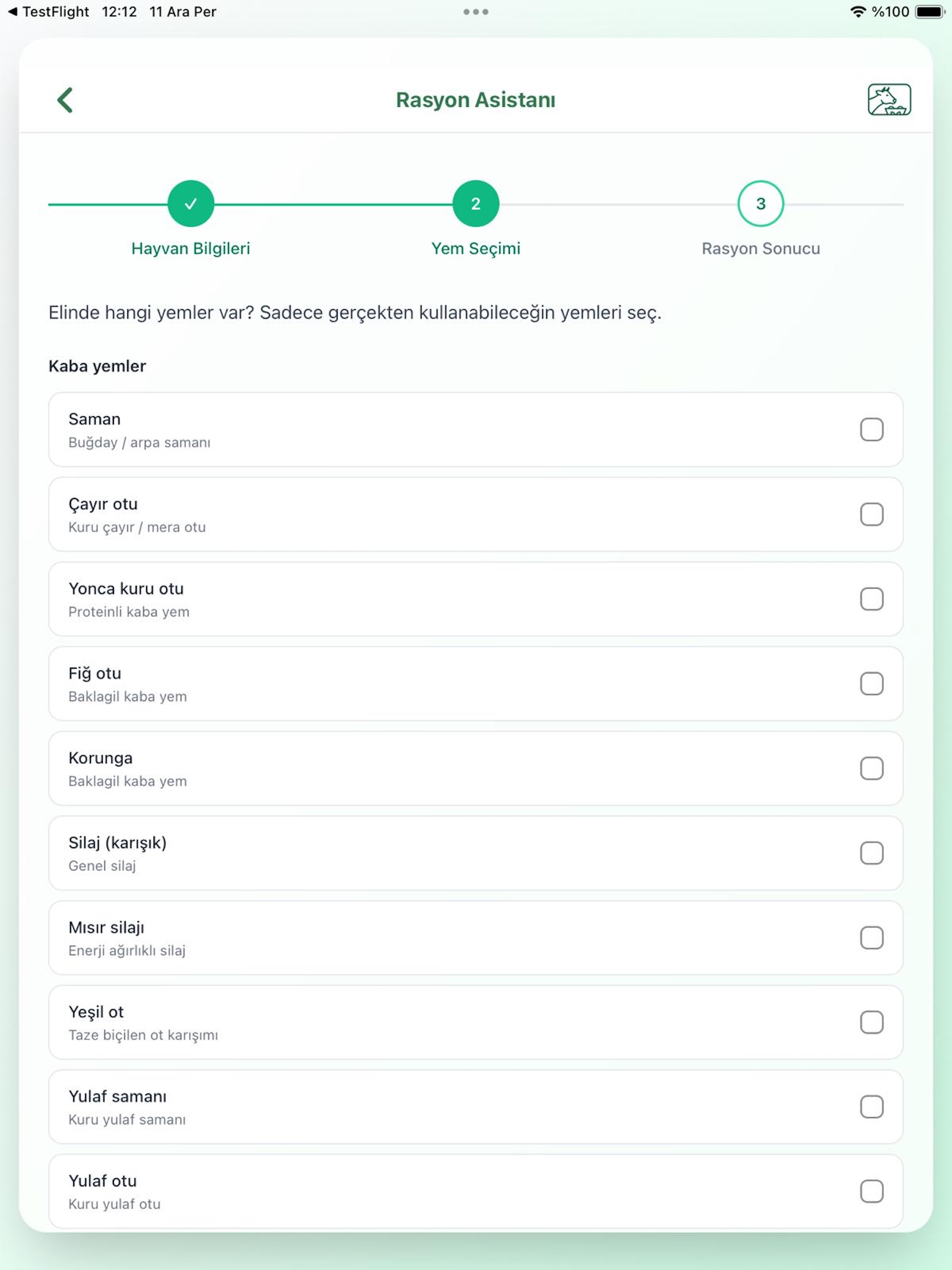 Rasyon Asistanı screenshot 10
