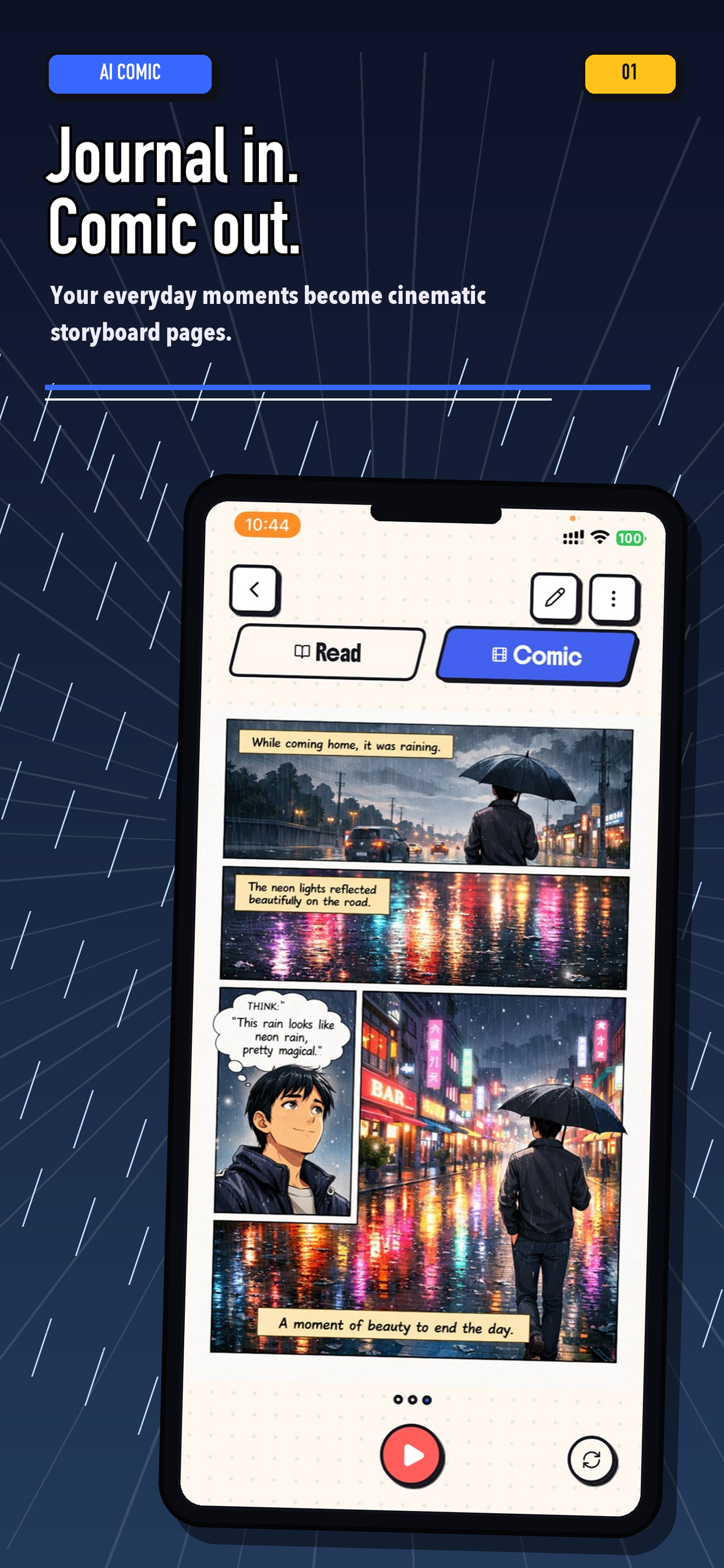 Journal, Comic - SoloSaga screenshot 2