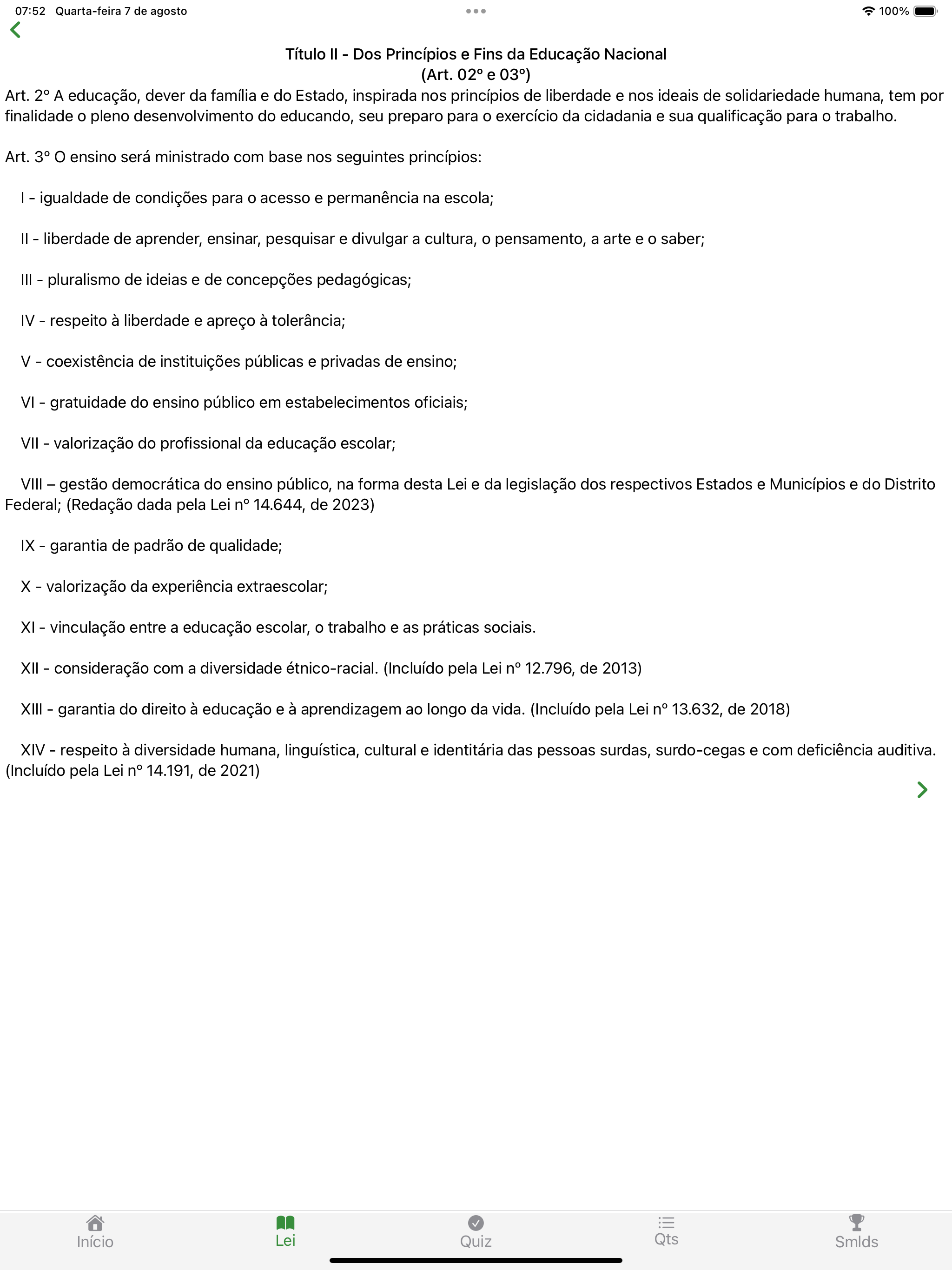 LDB 2025 - Lei nº 9.394