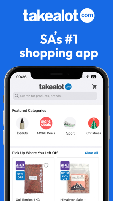 Screenshot #1 pour Takealot - Mobile Shopping App