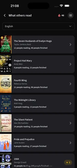 Cover to Cover Club screenshot 2