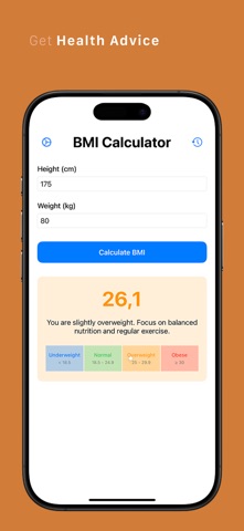 EasyBMI – BMI Calc & Tracker screenshot