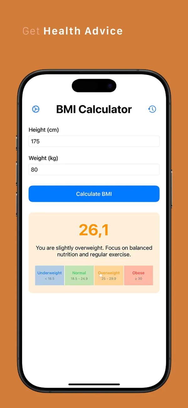 Screenshot #3 pour EasyBMI – BMI Calc & Tracker