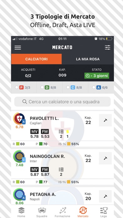 Fantacalcio Online Screenshot