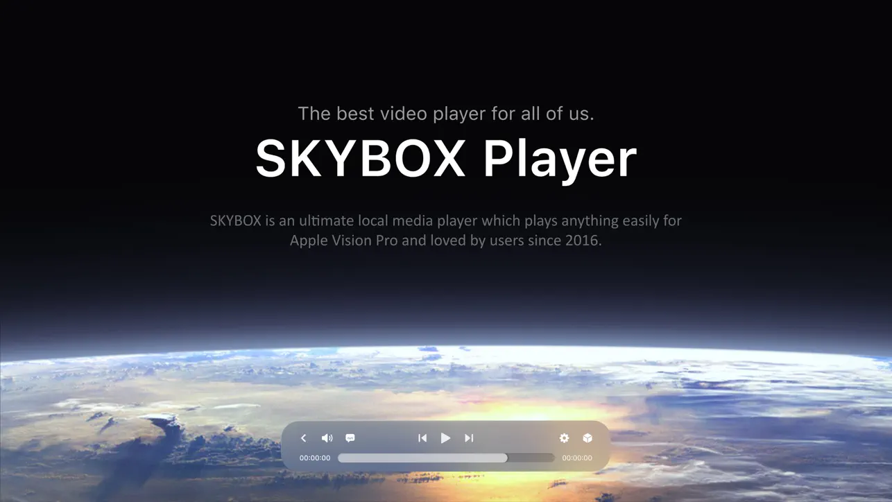 Native visionOS App SKYBOX Media Player - FindVisionApp.com