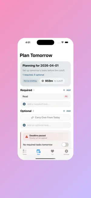 CoupleTodo screenshot 2
